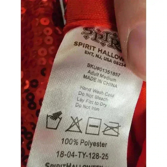 Red Sequin shorts - Picture 2 of 2